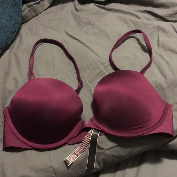 Victoria Secret Maroon Underwire Bra 34C - Picture 1 of 3